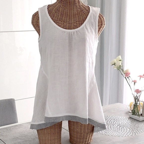 ivy jane Tops - Ivy Jane. Linen. Cotton. White. Size S.